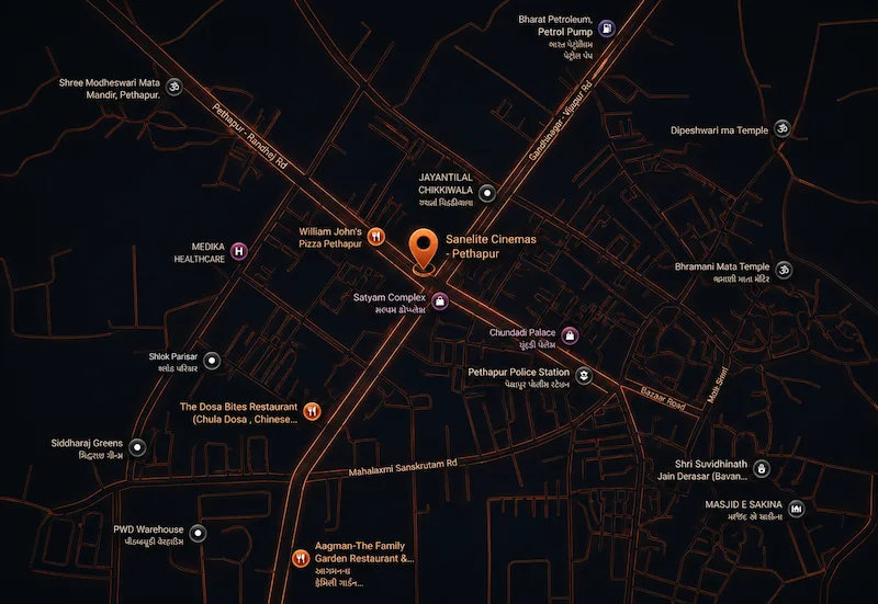 Sanelite Pethapur Map